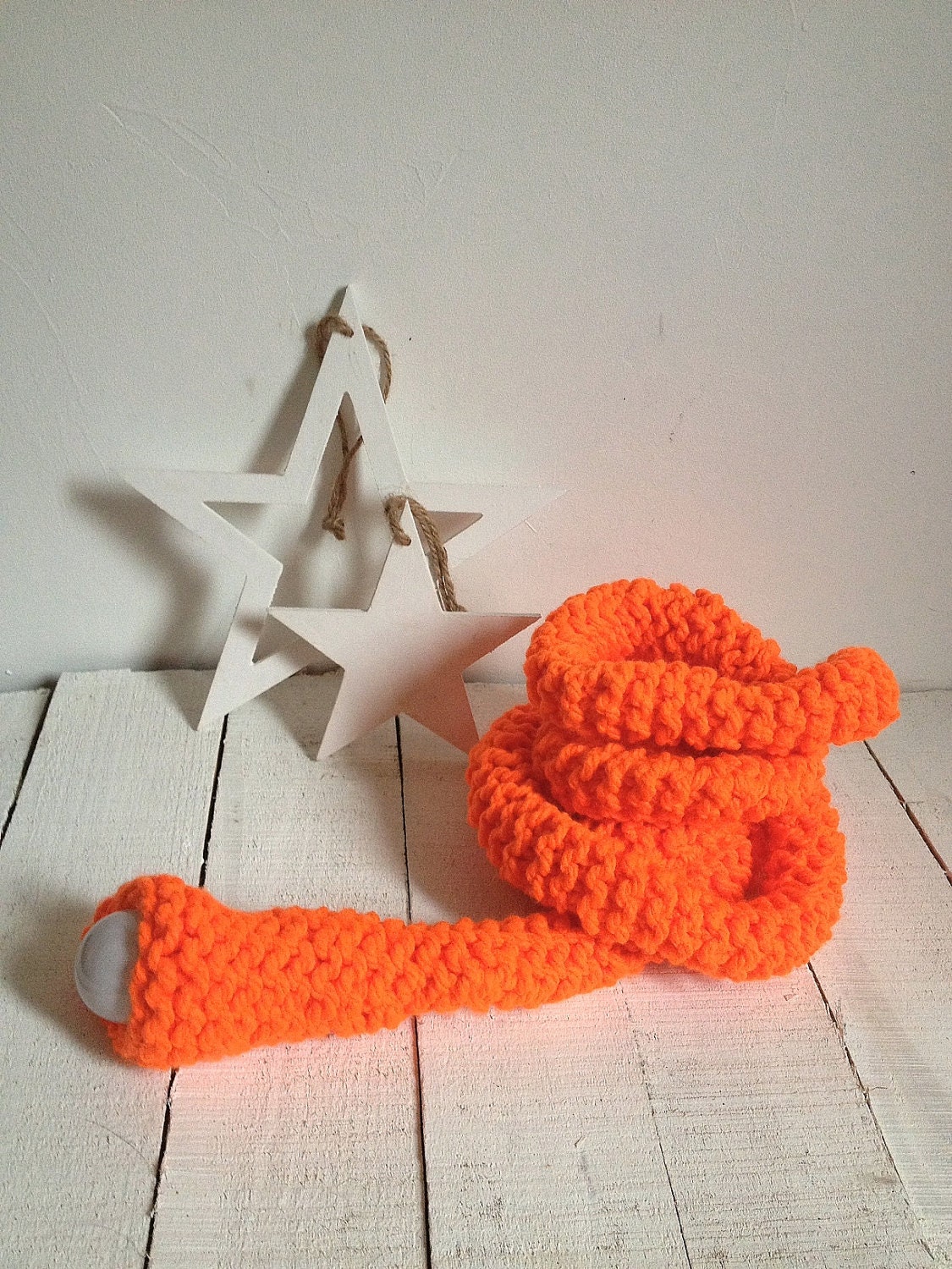 LUDD Neon Orange Lamp