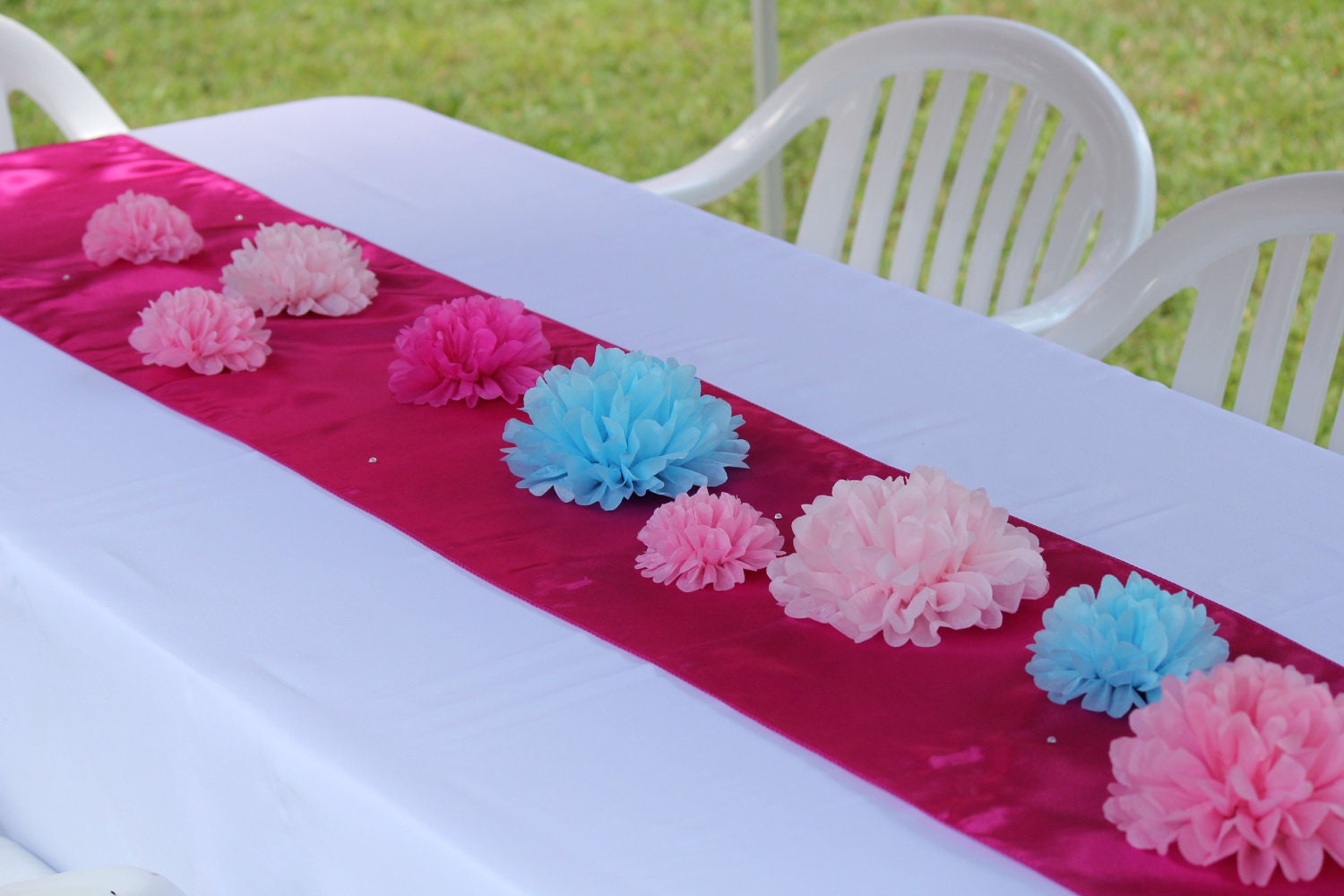 Birthday Party Decoration Kit.  Tissue Paper Flowers (ANY COLORS)