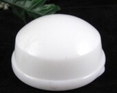 Large Antique Vintage Milk Glass Paperweight / Magnum