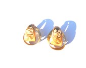 Cool 70s Swirl Pattern Pierced Earrings