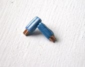 Blue Popsicle Stud Earrings: Cute Mini Fodd Jewelry