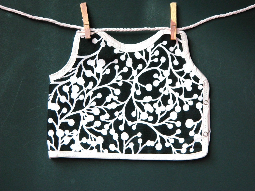 Black and White Bib Girl Clothing Boutique Baby and Toddler Eco-friendly Gift