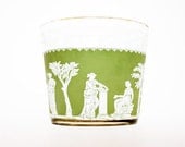 Vintage Ice Bucket Green Hellenic Greek Design Mid Century Free Shipping