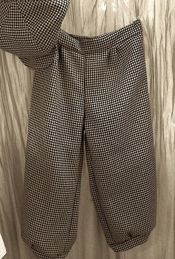 black and tan houndstooth knicker PANTS only by allfortheboys