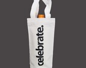 Recycled Cotton Canvas Wine Bag - Celebrate