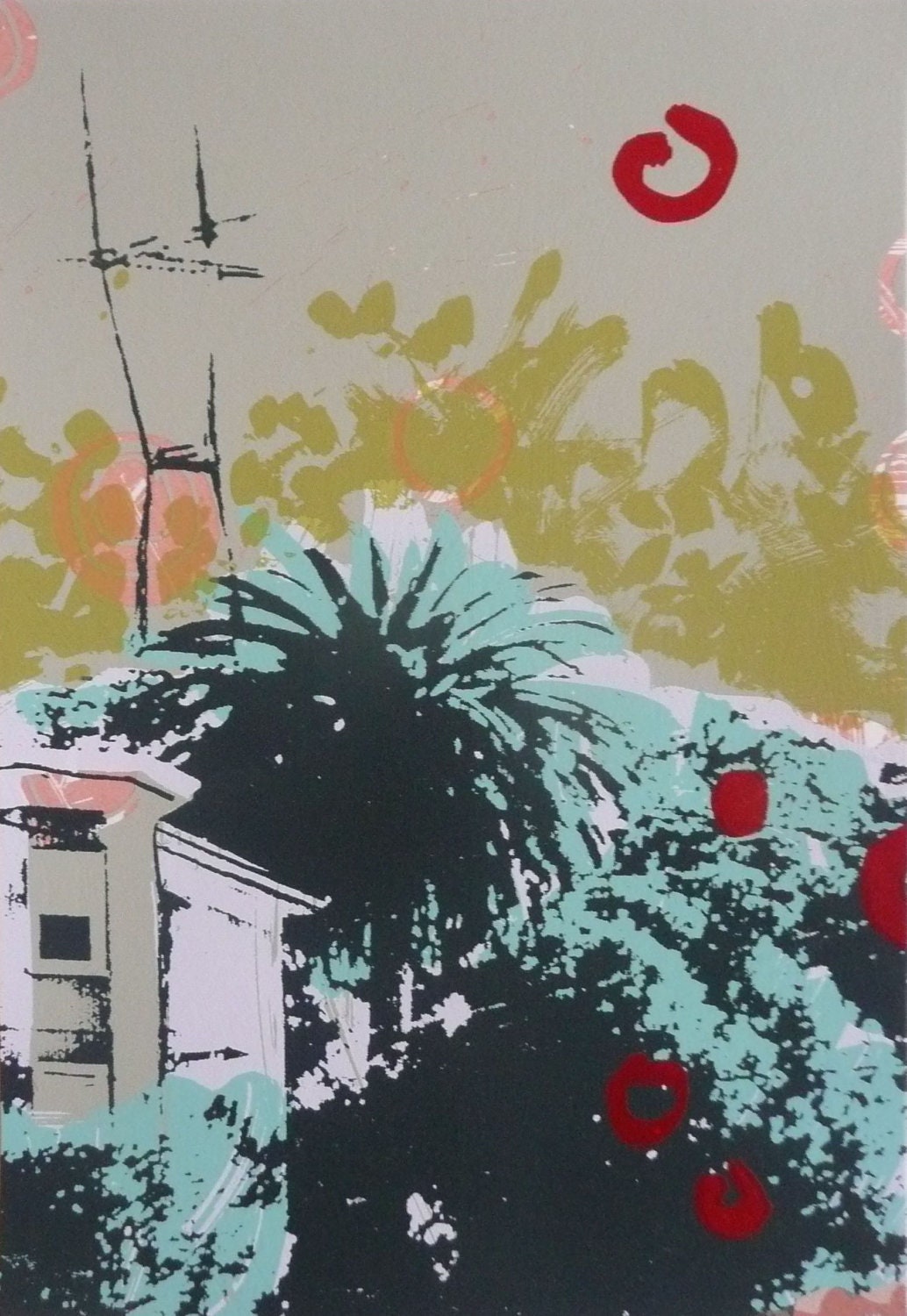 Section Print: Unique Screen Printed Piece
