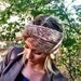 Golden Caramel Knitted Turband Headband Ear Warmer Twist Style Wide Headband (HBK2-05)