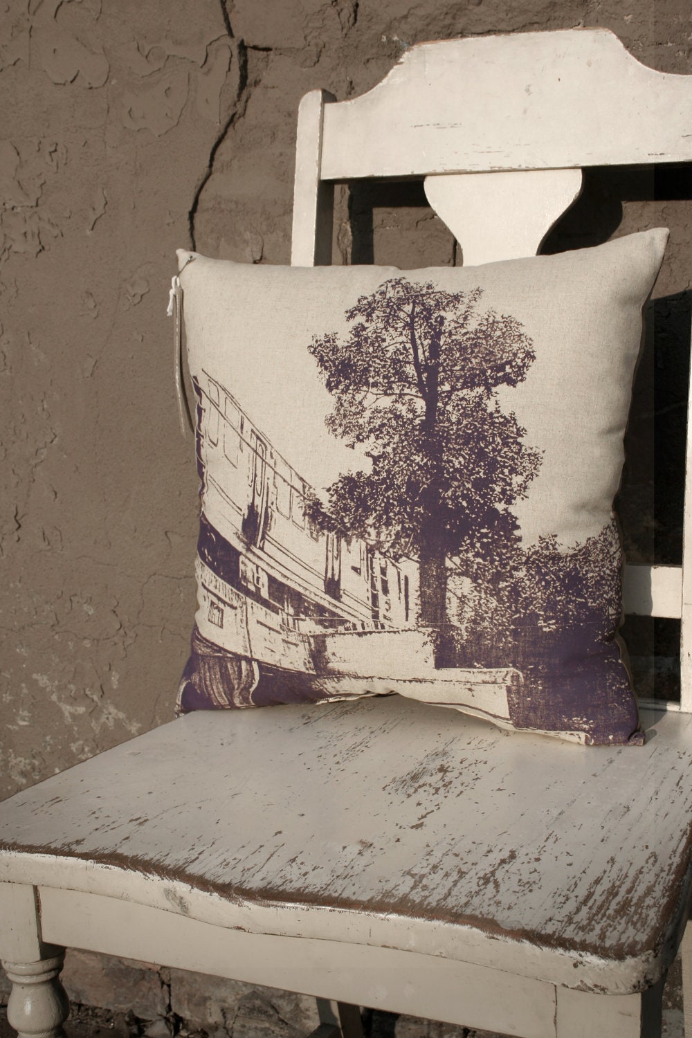 Chicago Purple Line Pillow