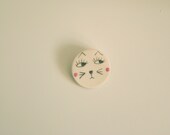 handmade porcelain brooch