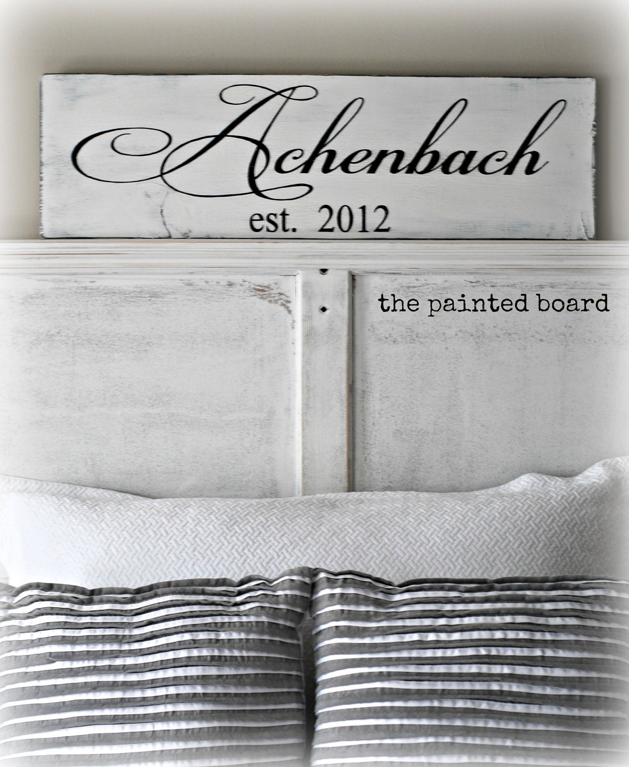 WEDDING GIFT Hand Painted Family Established Sign