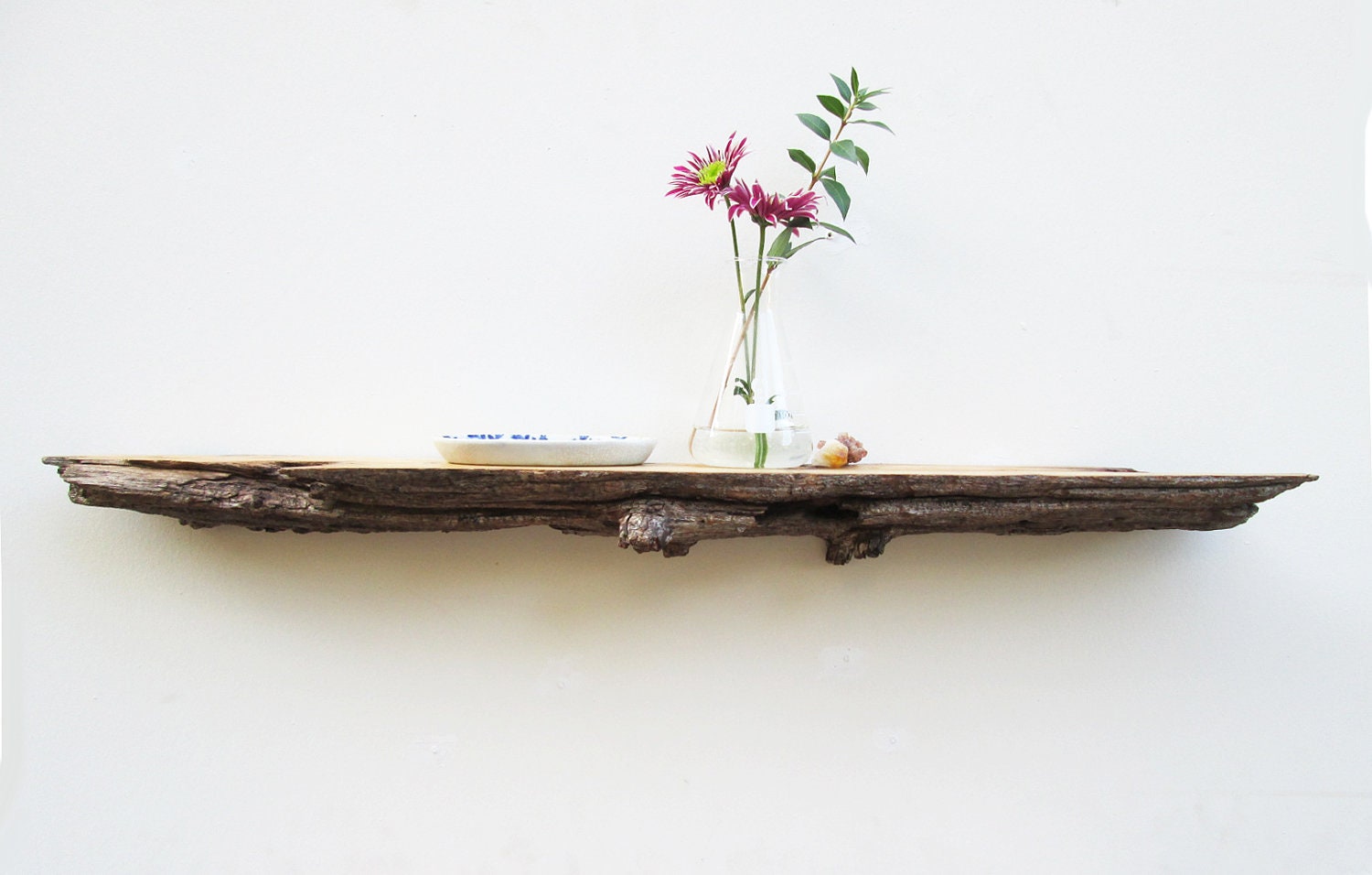 Items similar to Rustic Drift Wood Floating Log Shelf. natural original