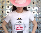 Walking Dead Meets Love Actually Fitted Shirt (Choose Your Size - WOMENS ) Rick Grimes Zombies Women Tshirt For Her Mashup