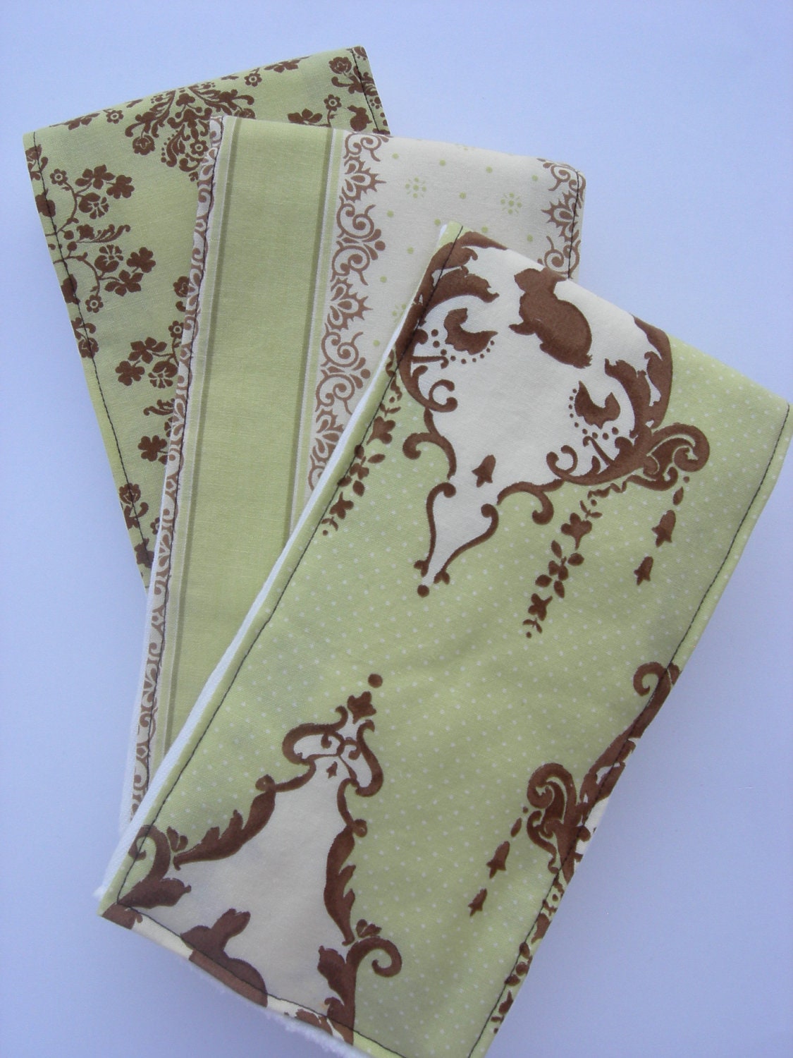 Lily & Will by Bunny Hill Baby Neutral Burp Cloths (Set of 3)