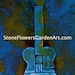 Haunting Blue 'Rock' Guitar Art Photograph and More..