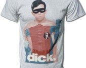 Robin (Dick) 1960s Batman T Shirt (Funny Burt Ward / Adam West) Cool Retro Tee - Graphic Tees For Men & Women