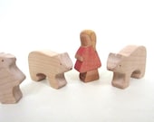 Goldilocks and the Three Bears, Wooden Toy Animals