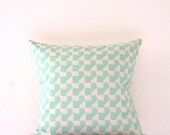 Cushion Cover Neon Mint Geometric Mosaic Pattern