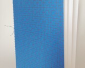Blue Sqaure Journal Diary - Hand Stitched Notebook - Art Book - Hand Made Sketchbook - Handmade Journal - Paper Notebook