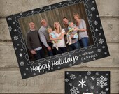 Chalkboard Style 2 Christmas Card- Digital File Il_170x135
