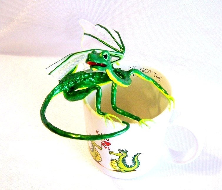 Dragon Art Doll: Taz asking, Where's My Coffee