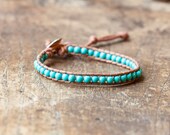 Bohemian Bracelet - Wrap - Turquoise - Artisan Jewelry