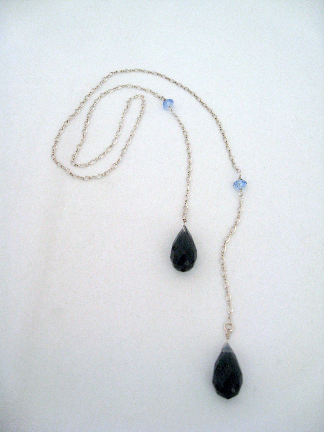 Sterling Silver 1920's Style Lariat Necklace