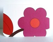Mini Note Cards - Pop Art Posies Note Cards in Cool Pool and Summer Sunrise, blank inside