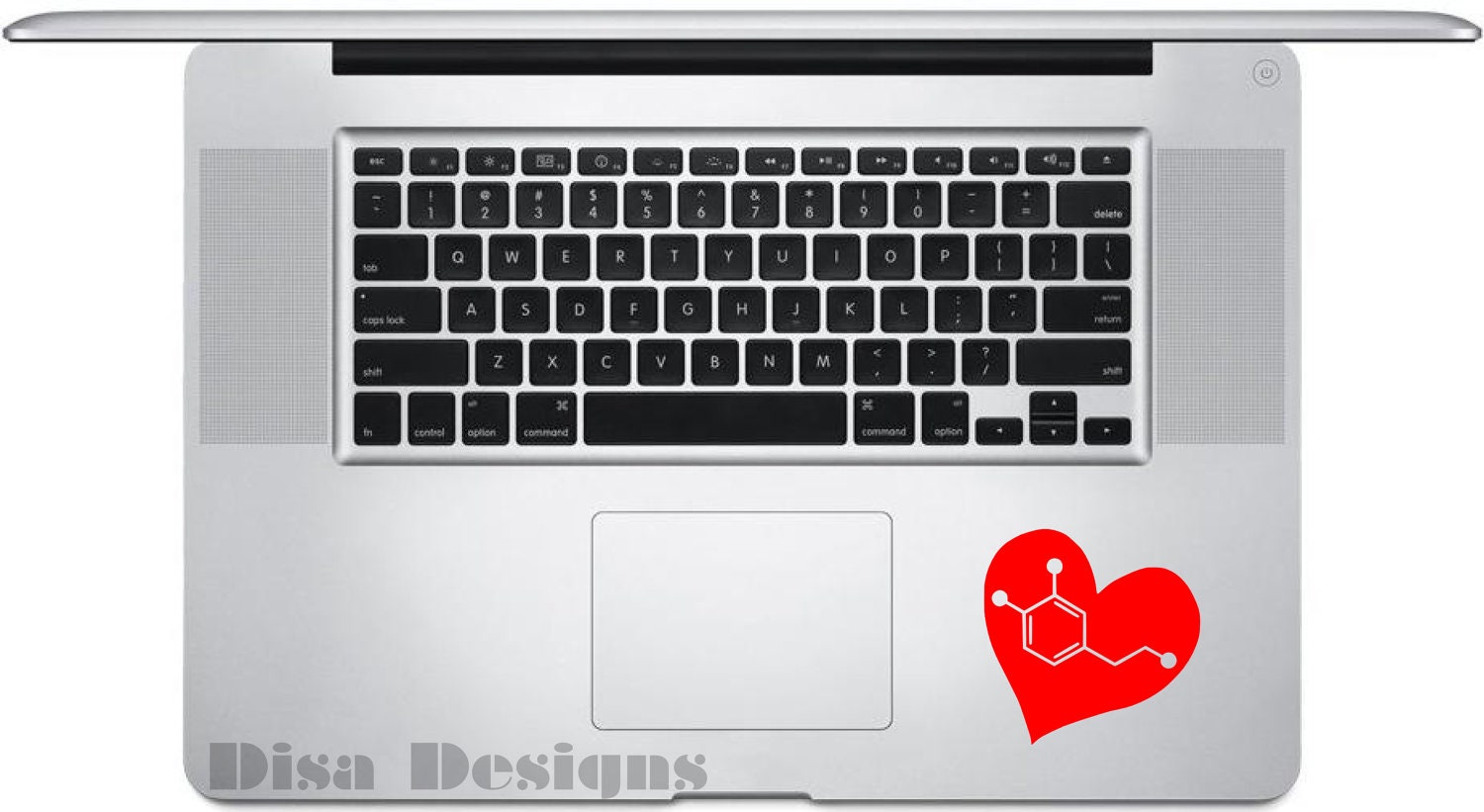 3" x 3" Dopamine Heart  vinyl decal - Trackpad decal - Macbook decal - Car decal - Window decal