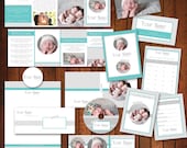 INSTANT DOWNLOAD Modern Business Marketing Set Photography Marketing Set Business Branding Templates, business forms photography Chevron