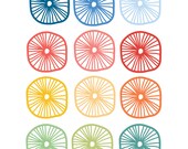 Digital Clip Art // Tropical Coral // 12 pieces // png files // 300 DPI // Instant Download Il_170x135