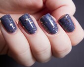 Between Two Worlds Nail Polish - MINI - lilac jelly with multicolor earth tone glitter