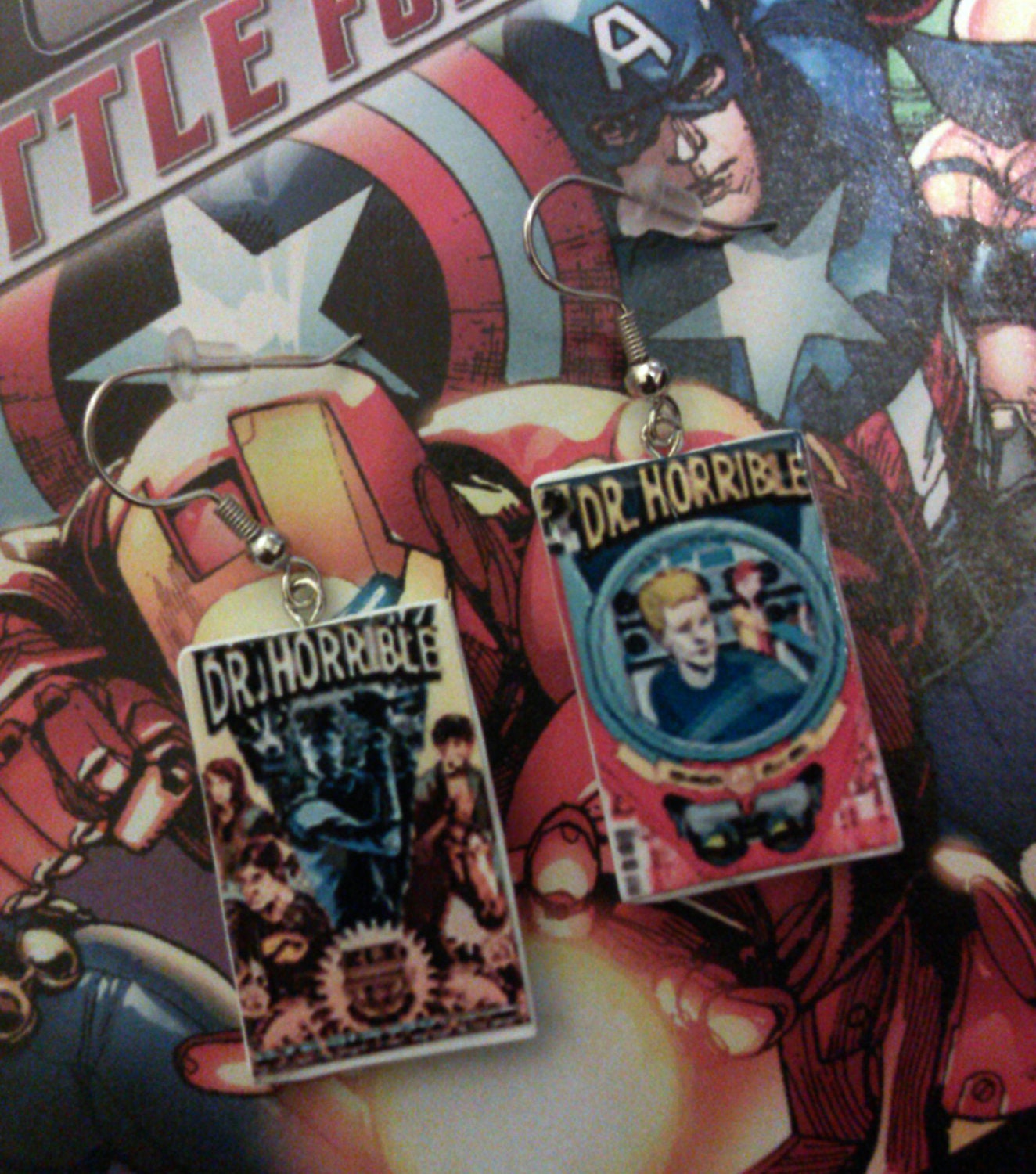 Mini Comic Book / Graphic Novel Earrings (Pick Your Comics)