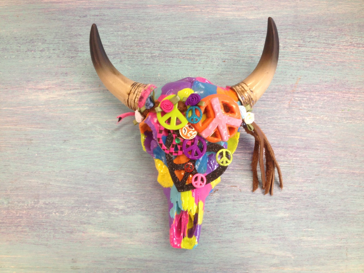 Decorated Cow Skull