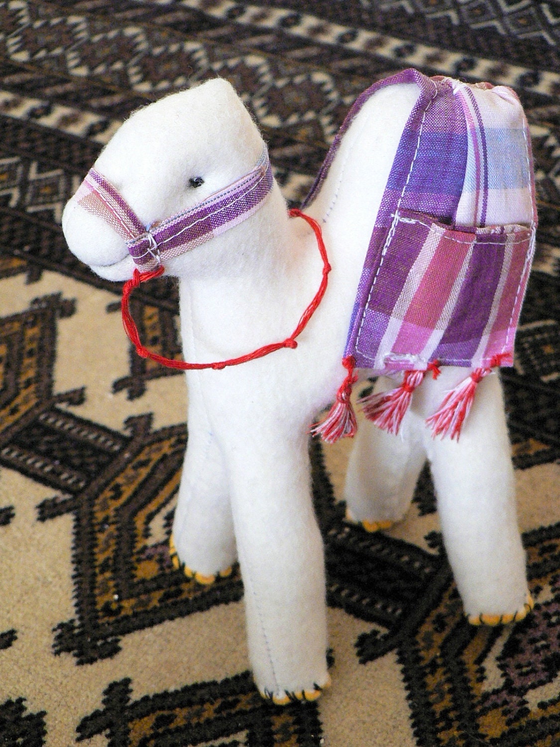 White Camel Stuffed Animal: Refugee-Made