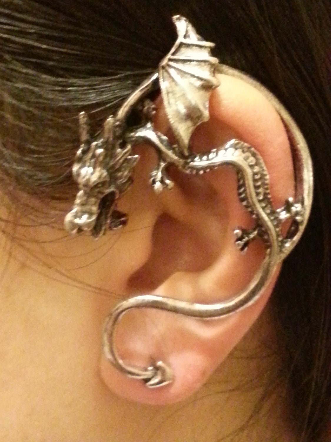 Cuff Earrings Xduargs Punk Spider Cuff On Earrings Vintage Crystal Spider Cuff Cartilage Earrings Shark Earings