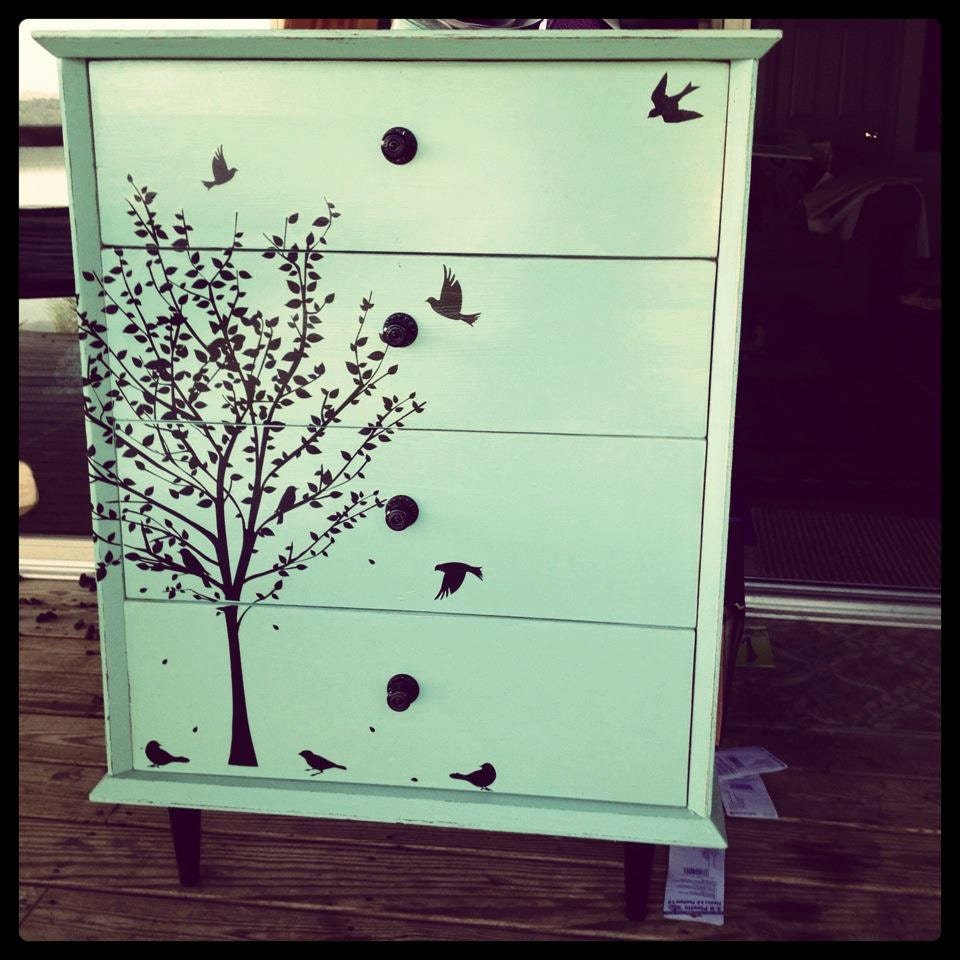 Shabby Chic Repurposed Dresser