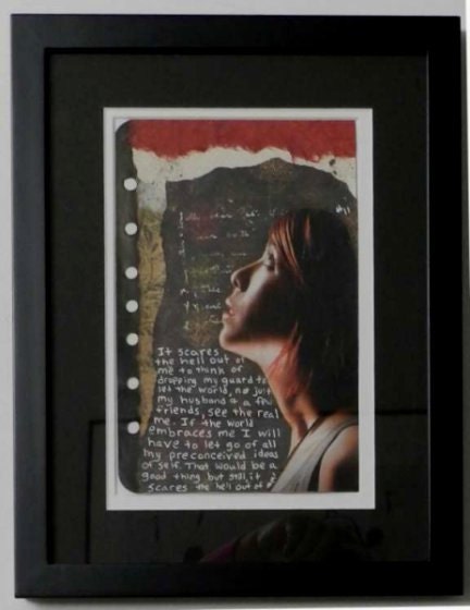 framed mixed media collage, original art, framed collage, framed artwork, mixed media original art