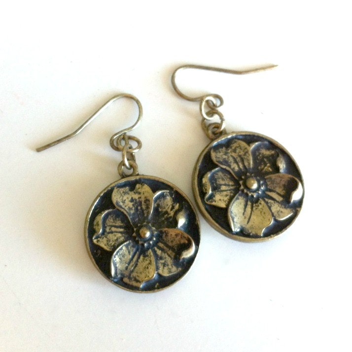 Antique Flower Earrings