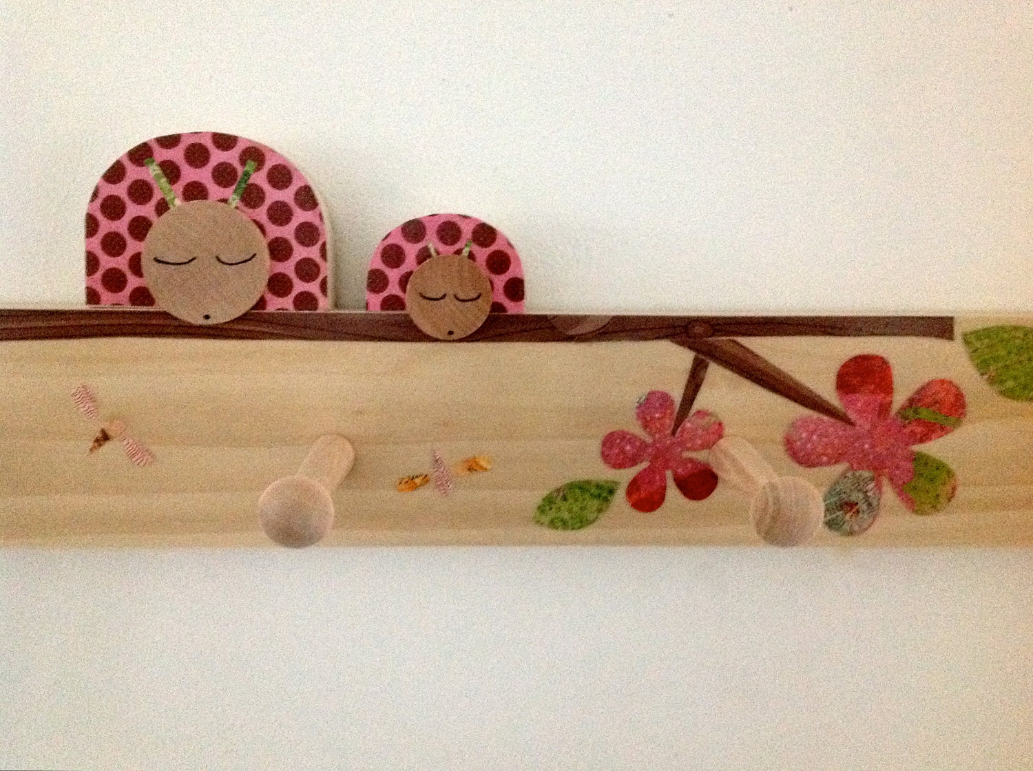 Mother and Child Ladybug Peg Rack - eco-friendly by Maple Shade Kids