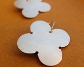 Quatrefoil Silver Earrings