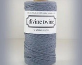 NEW- Solid GRAY Divine twine - Shipping -50 yards-bakers twine- Brand New Divine Twine -Color Gray- SALE- Shipping 1.99