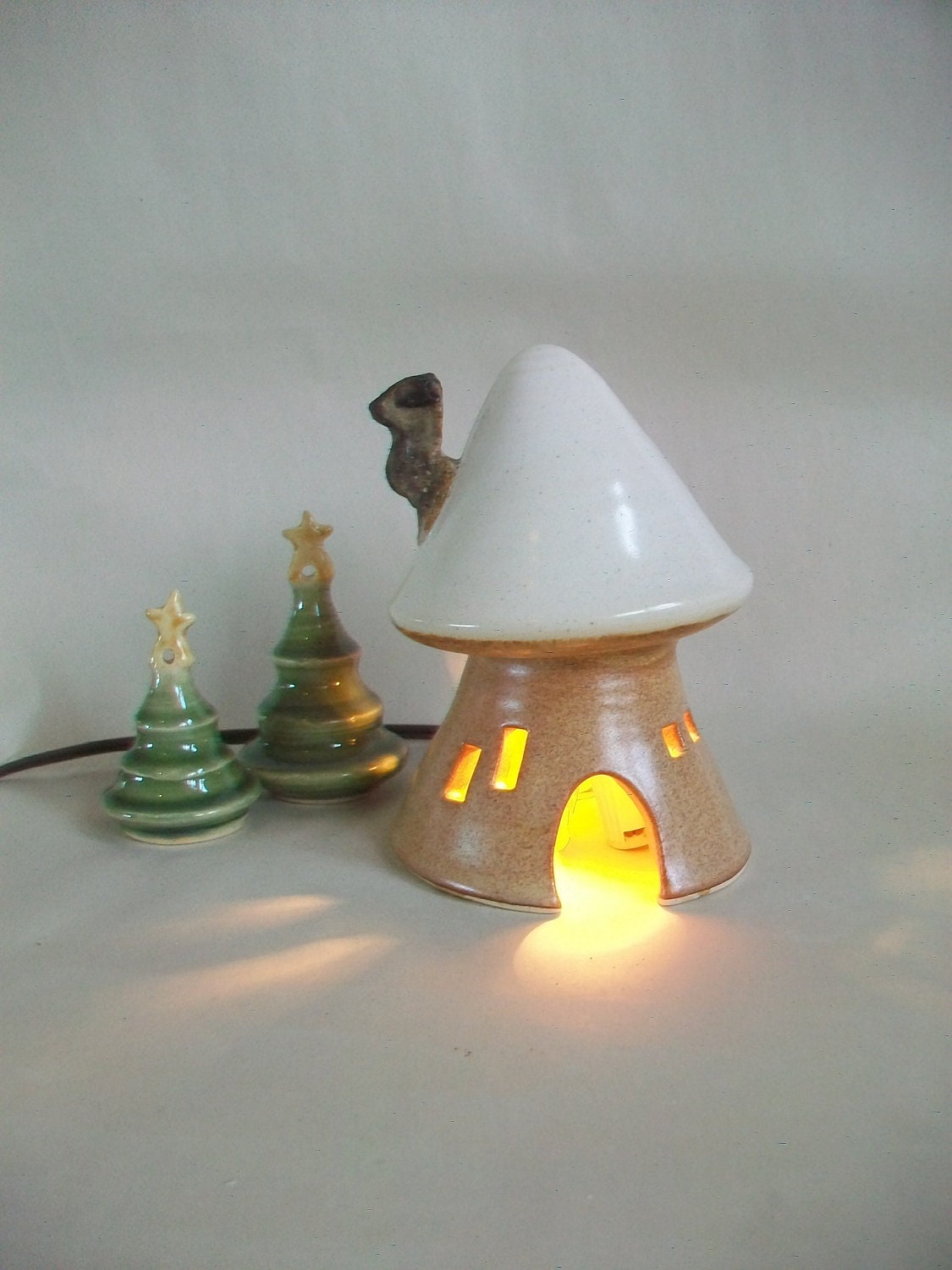 Mushroom Fairy/ Toad House/  Night Light