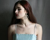Light Blue taffeta Prom Coctail Dress with straps size S