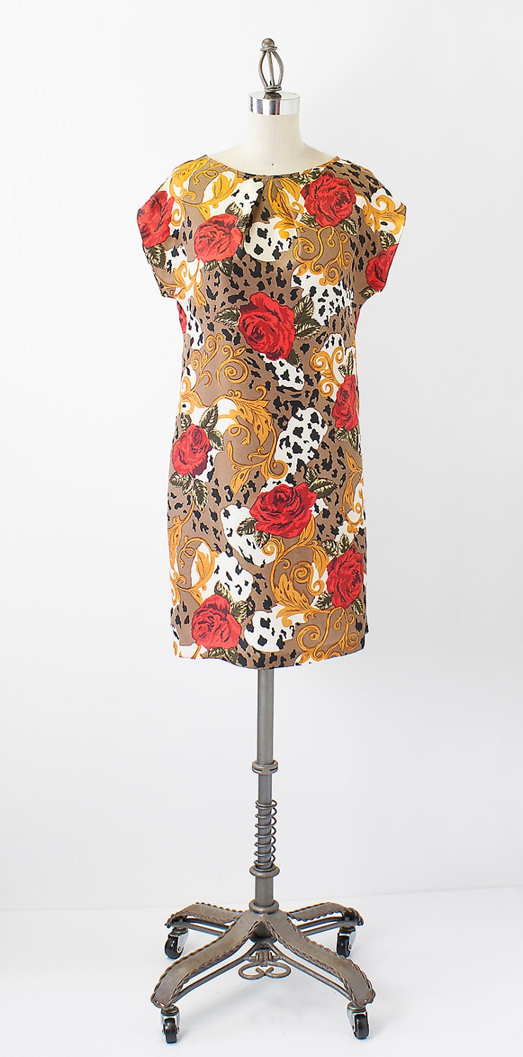 SAMPLE SALE - Floral Print Silk Mini Dress - Size XS