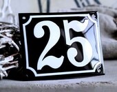 Enamel House Number 4.3" x 5.5"