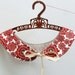 Detachable Collar - Organic Cotton - Maroon Flowers