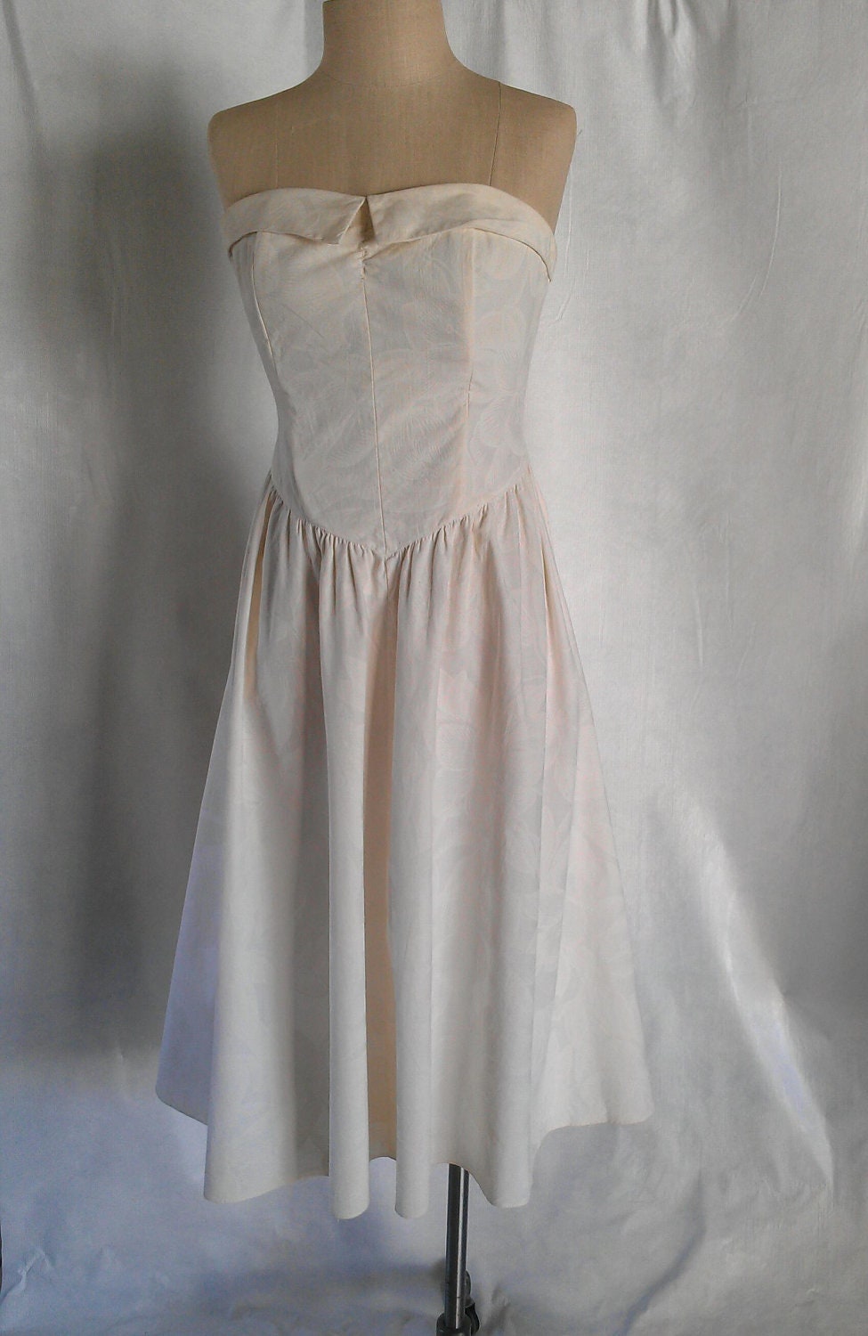 Ivory White Vintage Dress