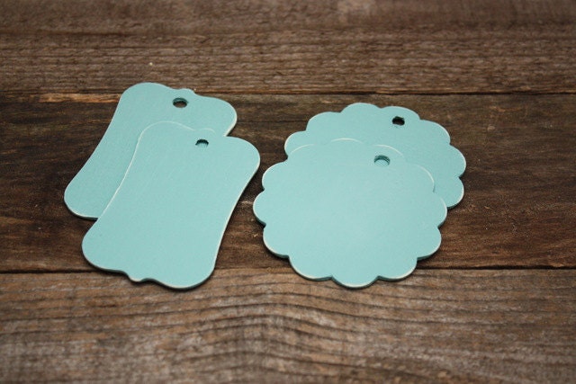 Wood Chalkboard Tags. Double Sided. Reusable