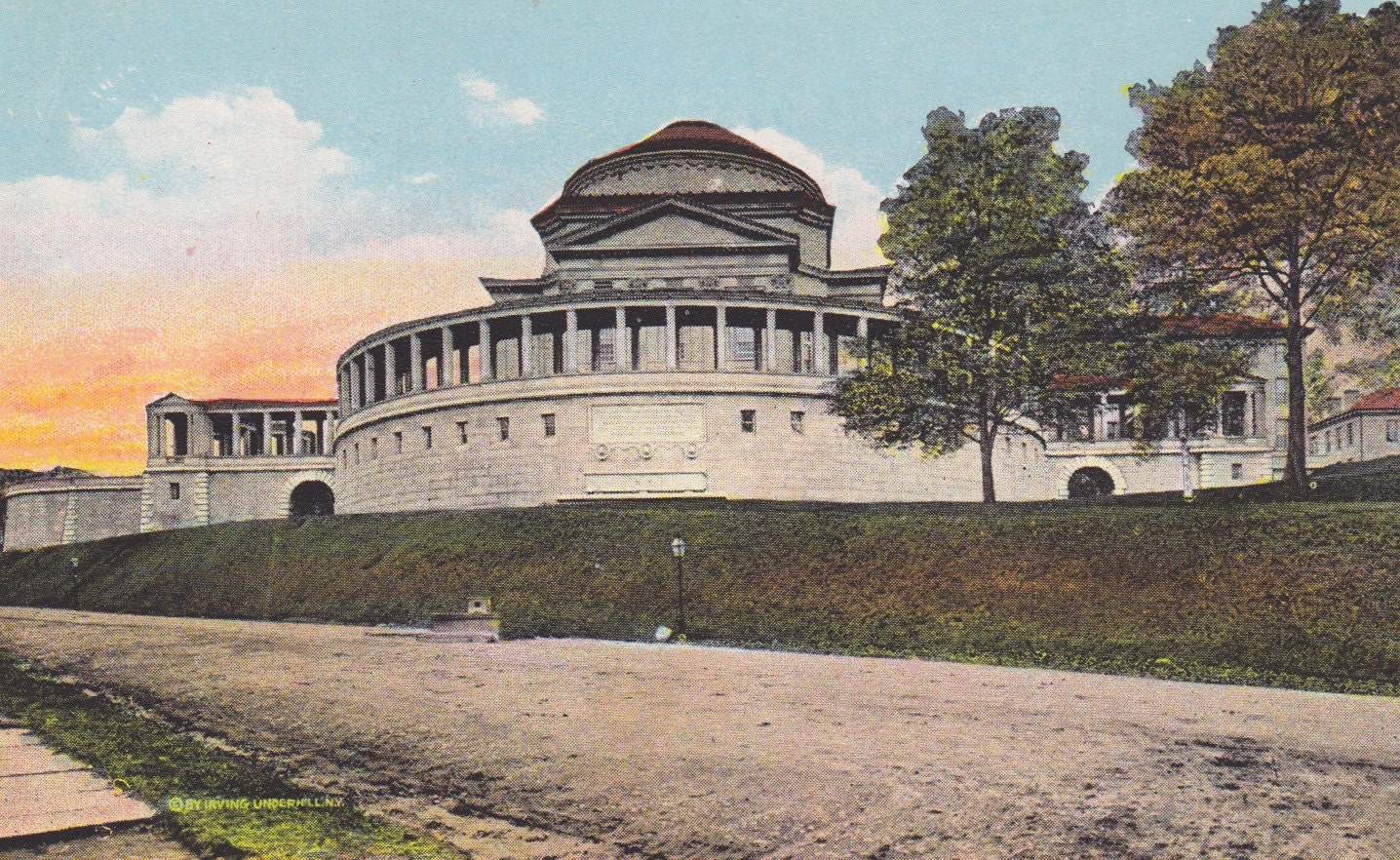 HALL of FAME, University Heights, NYC, Vintage Postcard, 1930s, Manhattan Post Card Co.