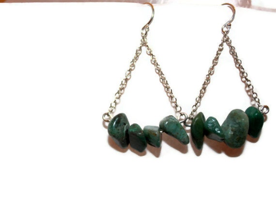 ilia - jade earrings by lilla stjarna - under 50 -  silver earrings, drop earrings, Wedding jewelry, Bridesmaid earrings, Bridal earrings